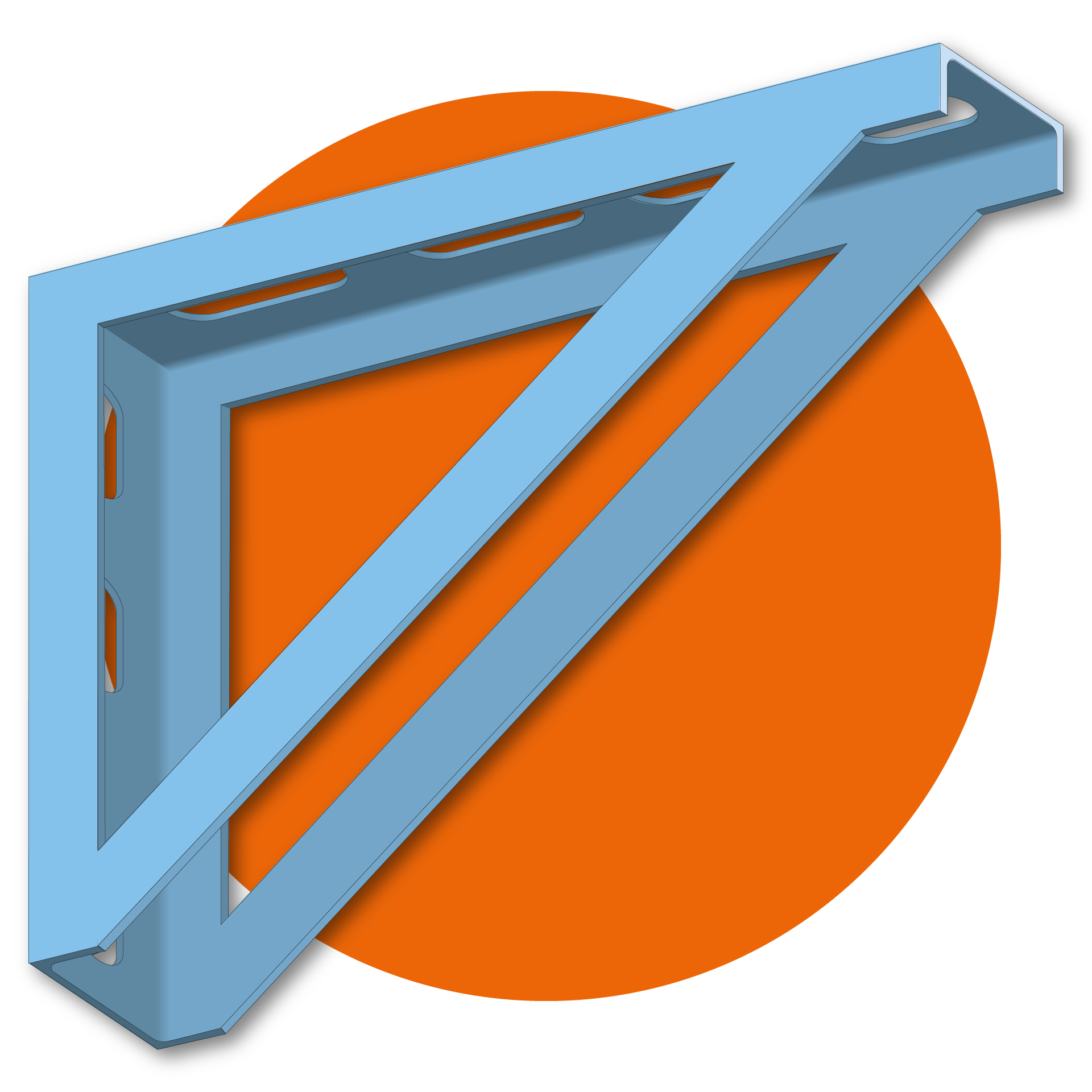 Draagarm Muur_Icoon_ORANJE